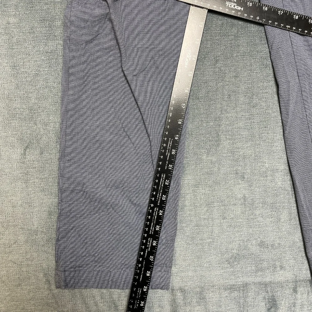 Banana Republic Slim Fit Chino Pants Mens 33x30 Blue Houndstooth Flat Front